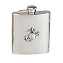 MARINE CORPS LOGO STAINLESS STEEL FLASK