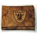 Buy Embossed Leather Trifold Wallet - Oakland Raiders by Rico