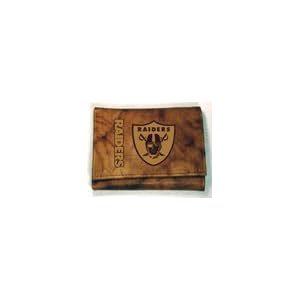 Buy Embossed Leather Trifold Wallet - Oakland Raiders by Rico