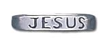 Solid Sterling Silver "Jesus" Band Ring