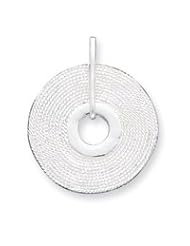 Sterling Silver Fancy Round Pendant