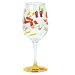 Cr Gibson Lolita Love My Party of Two, Flip Flop 16-Ounce Acrylic Wine Glasses, Set of 2