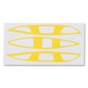 Cascade Pro7 Vent Cover Lacrosse Decal Set (Yellow)