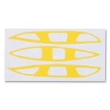 Cascade Pro7 Vent Cover Lacrosse Decal Set (Yellow)