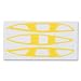Cascade Pro7 Vent Cover Lacrosse Decal Set (Yellow)
