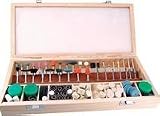 HUGE 228-Piece Rotary Tool Accessory Kit - Mounted Stones, Diamond Bits, Cut-Off Wheels, Polishing B