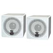 Pyle Home PCB3WT 3-Inch 100-Watt Mini Cube Bookshelf Speaker (White)
