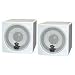 Pyle Home PCB3WT 3-Inch 100-Watt Mini Cube Bookshelf Speaker (White) (Pair)