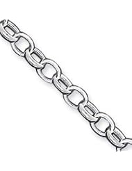 Sterling Silver 8.5inch Fancy Link Bracelet QH169-8.5"