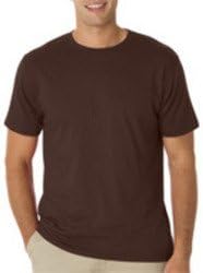 Anvil Mens' Eco-Friendly Lightweight Tee (Chocolate) (Large)