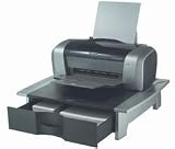OFFICE SUITES PRINTER STAND SILVER/BLACK 50LB W/1DRAWER (8032601)