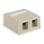 Hubbell Infin-e-Station Surface Mount Box - Surface mount box - electric ivory - 2 ports