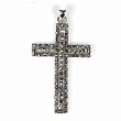 STERLING SILVER MARCASITE PENDANT - 48mm Cross