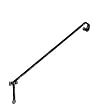 Fence & Deck Hook Black