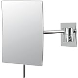 Kimball & Young Chrome 3x Modern Rectangle Wall Mount Makeup Mirror 21843