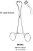 Non-Perforating Peers Towel Clamps - 5 3/4', 14 cm Product photo may not exactly match the product offered for sale. Please refer to the product description.