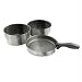 Stainless Steel Vapor Cookset, Two Pots, Fry Pan