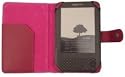 Amazon Kindle 3 / 3G + Wi-Fi Hot Pink Leather Flip Wallet Case Cover - By iTechCover
