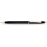 Cross Classic Century, Classic Black, Ballpoint Pen with 23 Karat Gold Plated Appointments (2502)