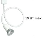 WAC Lighting 50W GU10 Miniature Line Voltage White L Series Track Head - LTK105WT