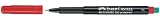 FABER-CASTELL - Marqueur CD M permanent MULTIMARK, en &eacute;tui OHP-CD Plus, largeur de trac&eacute;: env. 1,0 mm (moyen), pointe ogive, contenu: 4 marqueurs (noir, rouge, bl