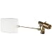 Robert Manufacturing RM214BK Bobby Brass Valve Assembly with Stem and Polyethylene Float, 1/2" NPT Male x 3/8" Compression Outlet, 9" Length, 125 psi Pressure