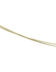 Solid Three Strand Spiral Chai 14K Gold Yellow Ch318 17 Inch