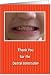 Thank You for the Dental Internship Card