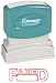 Xstamper One-Color Title Message Stamp, "Faxed, " Pre-Inked/Re-Inkable, Red (1350)