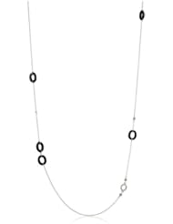 Ivanka Trump "Downtown Signature" Oval Onyx and Diamond Chain Necklace