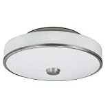 American Fluorescent SHC170ACE6T Sheridan Large 22-Inch Flush Mount, Satin Nickel