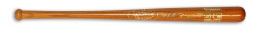Phil Rizzuto Autographed/Hand Signed Louisville Slugger Hall of Fame Mini Bat