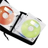 Case Logic Double Sided ProSleeves for CDs & DVDs, Capacity 50 Discs or 25 with Liner Notes, Color: White.