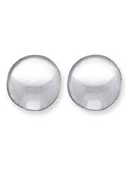 Sterling Silver Non-Pierced Button Earrings QE3809"