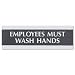 SIGN,EMP WSH HND 3X9,BKSR