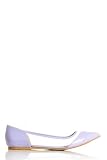 So Clear Pointed Flats in Pastel Purple