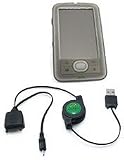 Electronics : PalmOne LifeDrive FlexiSkin and miniSync Bundle (Frosted Clear)