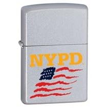 Zippo NYPD Flag- Satin Chrome
