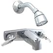 8" Chrome Tub Faucet & Shower Diverter W/Lever Handles
