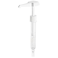 Carlisle 3831038P White 5-Inch Plastic Pump & Lid Set (Case of 12)