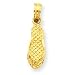 14k 3-D Captiva Flip-Flop Pendant - Measures 19.9x5.6mm - JewelryWeb