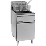 Floor Model Gas Fryers, 65 Lbs, Ss Tank And Body, Liq Pro