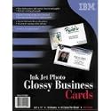 IBM Impreso 01P4886 Photo Glossy Business Cards, Letter, 8.5 in x 11 in, 10up, 10 Sheets, 100 Cards