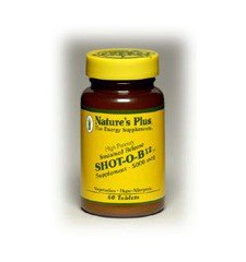Nature's Plus Shot-O-B12 -- 5000 mcg - 60 Tablets Nature's Plus Shot-O-B12 -- 5000 mcg - 60 Tablets