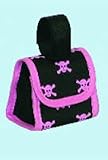 Pet Supplies : 5Star Dog Walking Poop Bags Purse Dispenser Pink Trim & Pink Skull & Crossbones