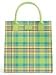 Baekgaard Handheld Tote by Vera Bradley in Tartan Brights in Apple Green