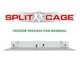 Indoor Split Cage™ Batting Cage Package for Baseball