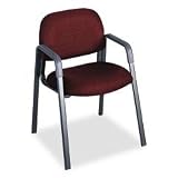 Cava Straight-Leg Chair - Burgundy/ Black