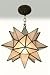 Moravian Star Pendant Chandelier Small Frosted Glass by Worlds Away AGS812