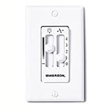 Emerson SW90W Dual 4-Speed Fan & Light Dimming Wall Control
